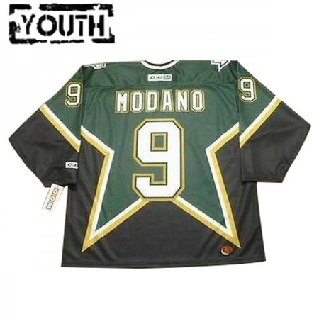 Dallas Stars Mike Modano 9 CCM Throwback Authentic Shirt - Kinderen